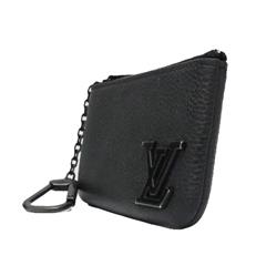 PRE OWNED LOUIS VUITTON KEY POUCH BLACK